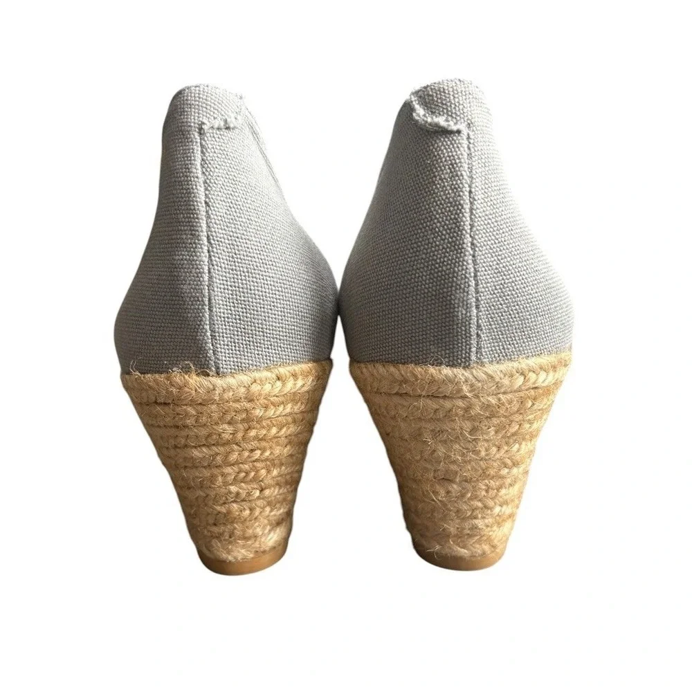 Viscata Barcelona Gray Canvas Wedge Espadrilles‎ Size 42 (US 11)